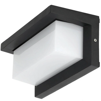 Kinkiet Ogrodowy Lampa Elewacyjna LED LENTERO 12W 4000K z Czujnikiem Ruchu IP54 Czarny KOBI