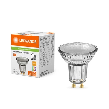 Żarówka LED Reflektor GU10 PAR16 7W = 51W 650lm 2700K Ciepła 120° CRI90 Ściemnialna Ledvance