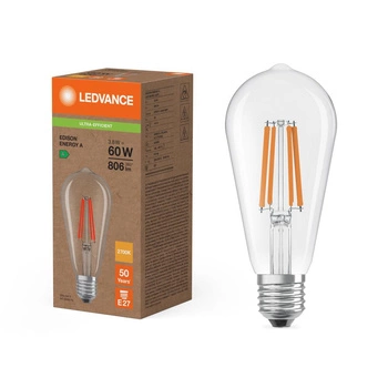 Żarówka LED Edison E27 ST64 3.8W = 60W 806lm 2700K Ciepła 300° Ledvance