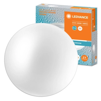 Plafon LED Lampa Sufitowa Natynkowa 24W 1800lm 4000K Neutralna IP44 Biały Ceiling Ledvance