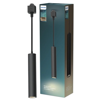 Lampa Wisząca na Szynę Oświetleniową Szynoprzewód LED GU10 Jednofazowa Czarna EasyLink Paxie Philips