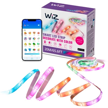 Taśma LED Pasek 36W RGBIC 20m Inteligentna SMART WiFi Bluetooth Aplikacja WiZ