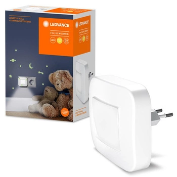 Lampka Nocna LED Orientacyjna do Gniazdka 3000K z Czujnikiem Ruchu Ciepła Biały Lunetta Ledvance