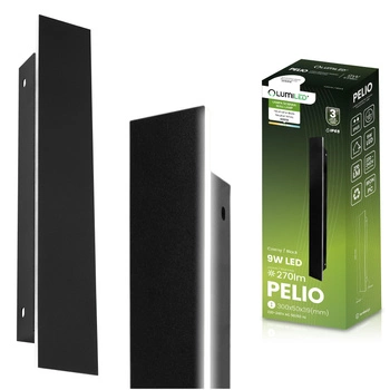 Lampa Ogrodowa LED Natynkowa PELIO Kinkiet Elewacyjny Ścienny 9W 4000K IP65 LUMILED