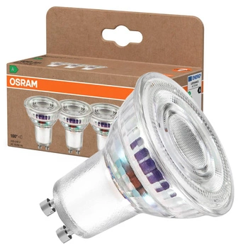 3x Żarówka LED PAR16 Reflektor GU10 2.5W = 50W 450lm 2700K Ciepła 100° 180lm/W ENERGY EFFICIENCY Osram