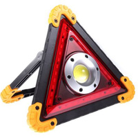 Latarka Ostrzegawcza Akumulatorowa 10W 1600lm COB LED Uchwyt 180° i USB