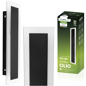 Lampa Ogrodowa LED Natynkowa OLIO Kinkiet Elewacyjny Ścienny 9W 4000K 30cm IP65 LUMILED