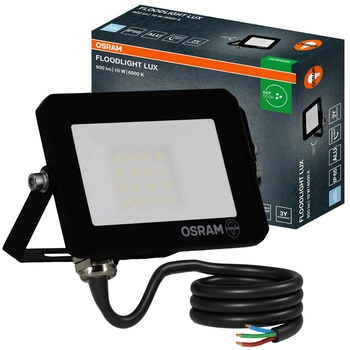 Naświetlacz LED Halogen Zewnętrzny Reflektor 10W 6500K 900lm IP65 FLOODLIGHT LUX OSRAM