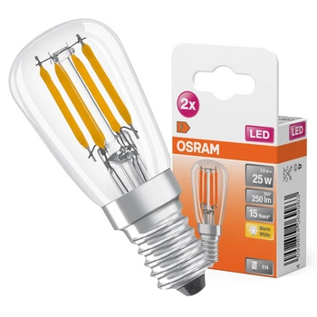 2x Żarówka LED T26 Tubularna E14 2.8W = 25W 250lm 2700K Ciepła 300° SPECIAL Osram