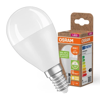 Żarówka LED P47 Kulka E14 7.5W = 60W 806lm 2700K Ciepła 200° PCR LAMPS Osram