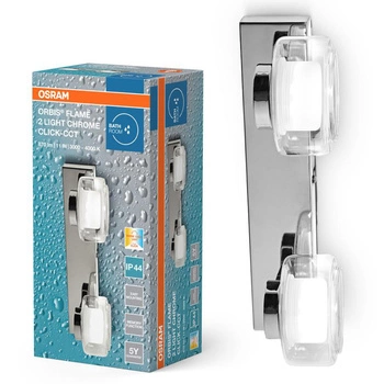 Lampa Sufitowa Oprawa Natynkowa Punktowa 11W 700lm 3000-4000K Neutralna 115° Chrom IP44 Orbis Flame Osram