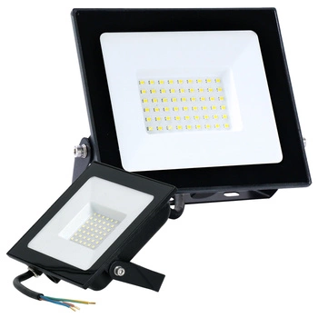Naświetlacz LED Zewnętrzny Ogrodowy 50W 770lm 6500K Zimny 120° IP65 IK05 Czarny MH Kobi