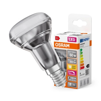 Żarówka LED R50 Reflektor E14 5.9W = 60W 350lm 2700K Ciepła CRI90 36° Ściemnialna SUPERSTAR Osram
