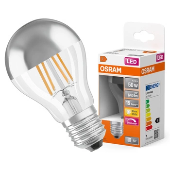 Żarówka LED A60 E27 6.5W = 50W 640lm 2700K Ciepła 300° Ściemnialna Retrofit Filament CLASSIC Osram