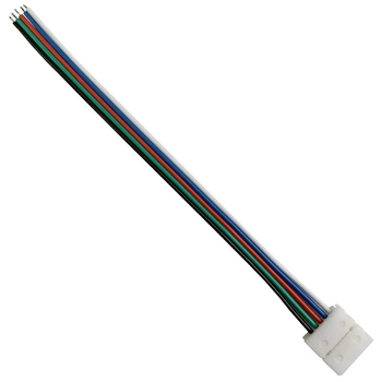 Złączka do Taśm LED RGBW Elastyczna Jednostronna 5pin 10mm Biała Sanico Goldlux
