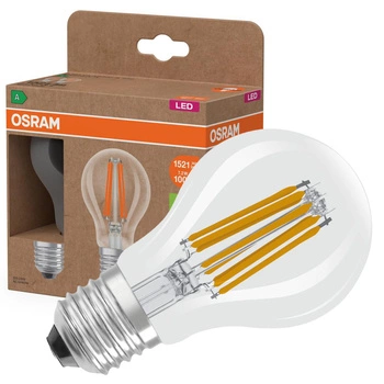 2x Żarówka LED A60 E27 7.2W = 100W 1521lm 2700K Ciepła 300° Filament CLASSIC ENERGY EFFICIENCY Osram