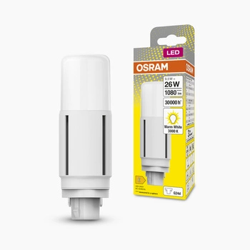 Świetlówka LED Jednostronna G24d 9.5W = 26W 1080lm 3000K Ciepła 300° DULUX LED D VT EM & AC Osram