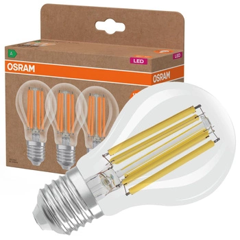 3x Żarówka LED A60 E27 7.2W = 100W 1521lm 4000K Neutralna 320° Filament CLASSIC ENERGY EFFICIENCY Osram