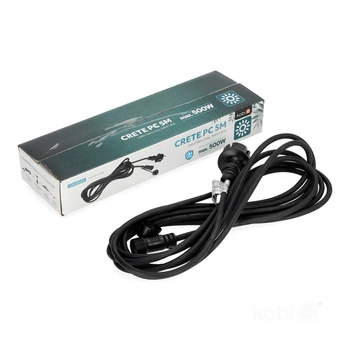 Sterownik Kabel Zasiljający Przewód do Girlandy CRETE PC 5m IP44 Design Kobi