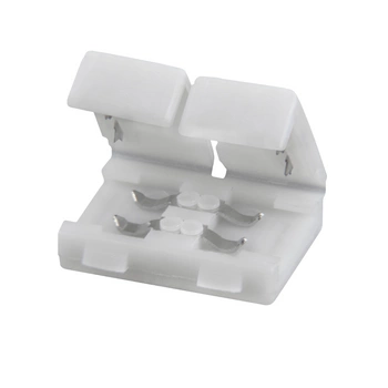 Złączka do Taśm Pasków LED 2pin 10mm Biała Sanico Goldlux