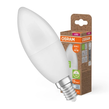 Żarówka LED B39 Świeczka E14 7.5W = 60W 806lm 4000K Neutralna 220° PCR LAMPS Osram