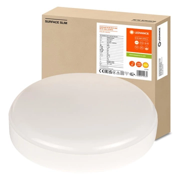Plafon LED Lampa Sufitowa 26W 2730lm 3000K Ciepła z Czujnikiem Ruchu Zmierzchu Natynkowa Biały 26cm Surface Ledvance