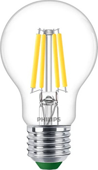 Żarówka LED E27 A60 210.9lm/W  2.3W = 40W 485lm 4000K Neutralna Filament PHILIPS Ultra Efficient