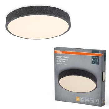 Plafon LED Lampa Sufitowa Natynkowa 36W 2600lm 3000K Ciepła 120° Czarna Ściemnialna Orbis Yummy Osram