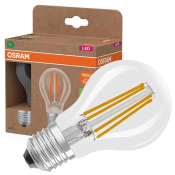 2x Żarówka LED A60 E27 5W = 75W 1055lm 2700K Ciepła 300° Filament CLASSIC ENERGY EFFICIENCY Osram