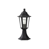 Lampa Ogrodowa Słupek Zewnętrzny Stojący E27 IP43 40cm Czarny Klasyczny Velence Rabalux
