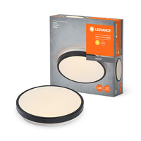 Plafon LED Lampa Sufitowa Natynkowa 16W 1000lm 3000K Ciepła Czarny 28cm Orbis Ledvance