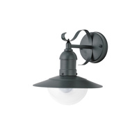 Lampa Ogrodowa Zewnętrzna Kinkiet Elewacyjny LED E27 IP44 Zielony Industrialny Oslo Rabalux