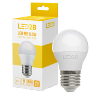 Żarówka LED E14 Kulka 9W 806lm 3000K Ciepła 180° LED2B Kobi