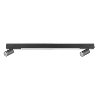 Lampa Sufitowa 2x GU10 + LED 4000K Czarna PARIS Sanico Goldlux