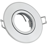 Oprawa Sufitowa Ruchoma Okrągła Podtynkowa WEST OPAL Srebrna Połysk GOLDLUX (Polux)