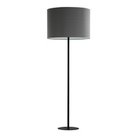 Lampa Podłogowa Stojąca WINSTON GRAY Abażur Grafitowo-Czarna Minimalistyczna E27 5143 TK Lighting