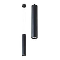 Lampa Wisząca Sufitowa KEON GU10 Regulowana Tuba Czarna MASTERLED