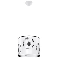Lampa Sufitowa Wisząca Zwis E27 Owalna Biała Czarna Nowoczesna Piłka Sollux