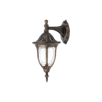 Lampa Ogrodowa Zewnętrzna Kinkiet Elewacyjny LED E27 IP43 Złoty Klasyczny Milano Rabalux