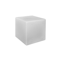 Lampa Ogrodowa Oprawa Zewnętrzna Stojąca Słupek E27 Biała Wodoodporna IP44 CUMULUS CUBE L 8965 Nowodvorski