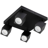 Lampa Sufitowa Reflektor 4xGU10 QUANTUS Czarna