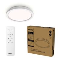 Lampa Sufitowa Plafon LED 24W 2400lm 4000/6500/2700K CCT Biała + Pilot AIO Philips