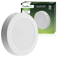 Oprawa Natynkowa Lampa LED Natynkowa Sufitowa 12W Okrągła 4000K GLOW Biała LUMILED