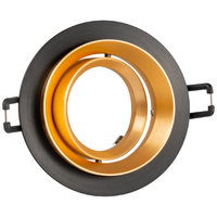 Oprawa Podtynkowa Punktowa Spot MR16 Czarna Złota 12V LIKA Sanico Goldlux