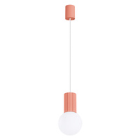 Lampa Wisząca Zwis G9 Okrągła Pomarańczowa Nowoczesna Matowa Halo Sollux
