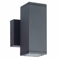 Kinkiet Ścienny Lampa Elewacyjna Zewnętrzna 12W GU10 Czarny IP54 Morris Sanico Goldlux