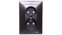 SEDNA Gniazdo podwójne z/u 16A 250V grafitowe SDN2800670
