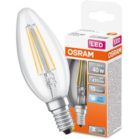 Żarówka LED B35 Świeczka E14 4W = 40W 470lm 4000K Neutralna 300° Retrofit Filament CLASSIC Osram