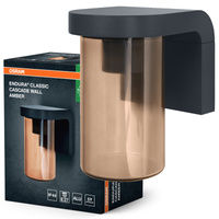 Kinkiet Ogrodowy Lampa Elewacyjna Zewnętrzna E27 Szary IP44 Endura Osram