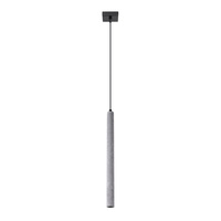 Lampa Sufitowa Wisząca Zwis G9 Żyrandol Tubularna Szara Nowoczesna Pastelo Sollux